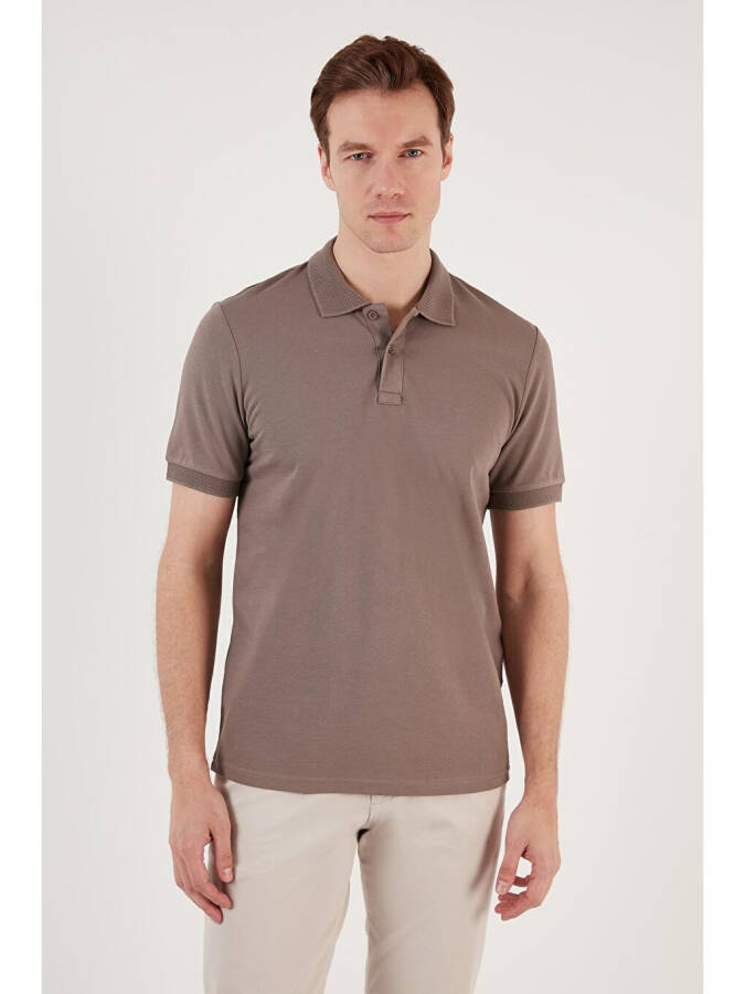 Paxta Regular Fit tugmachali Polo yoqa T Shirt 5902739 - 3
