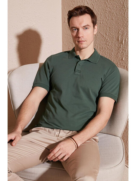 Paxta Regular Fit Tugmachali Polo Yoqasi T Shirt 5902739 