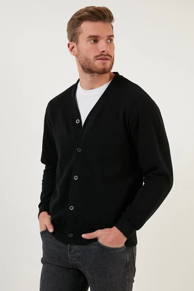 Paxta Regular Fit Tugmachali V-bo'yinli Ko'yla Erkaklar Ko'yla 456205 - 28