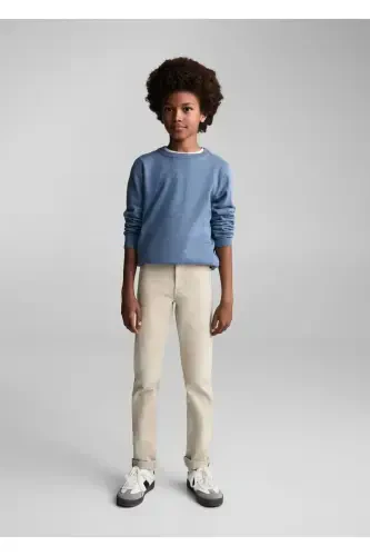 Paxta trikotajli kozok-ko'k - MANGO KIDS (1)