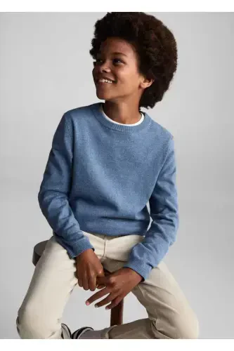 Paxta trikotajli kozok-ko'k - 7