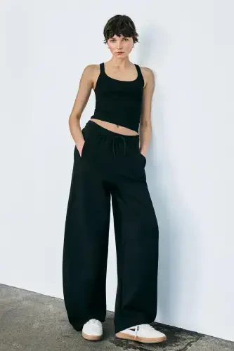 Paxtadan barrel fit shimlar - BERSHKA (1)