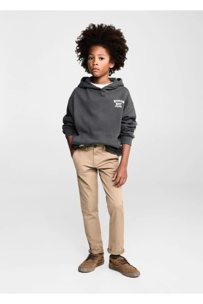 Paxtadan ishlangan chino shimlar - MANGO KIDS (1)