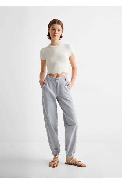 Paxtadan ishlangan jogger shimlar - MANGO TEEN (1)