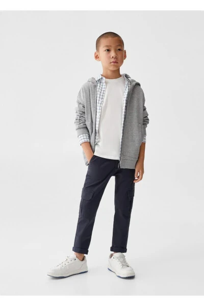 Paxtadan ishlangan kargo shim - MANGO KIDS (1)