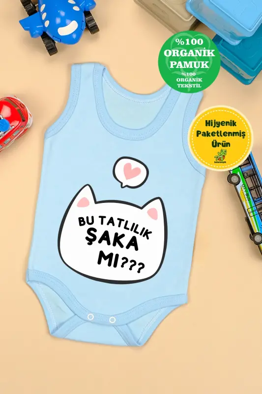 Paxtali Bu Shirinlik Hazilmi Bosma Chichirtma Body Zibin-KO'K - BEBETOSPIK