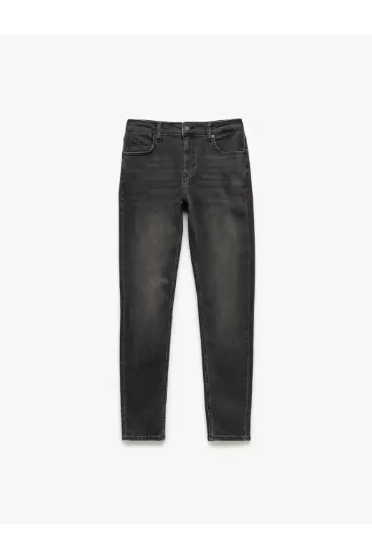 Paxtali Oddiy Bel Tor Kiyim Jinsiy Shim - Mich - 4