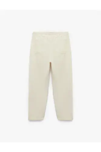 Paxtali Oversize cho‘ntakli keng bel bog‘ichli Jea - 5