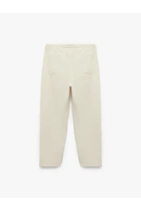 Paxtali Oversize cho‘ntakli keng bel bog‘ichli Jea - 5