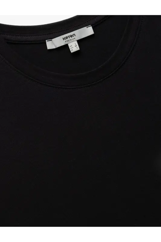 Paxtali qisqa yengli Slim Fit velosiped yoqali erkaklar Ba - 3