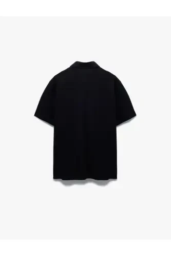 Paxtali Regular Fit Pike Mato Tugmali Yoqali Qisqa K - 4