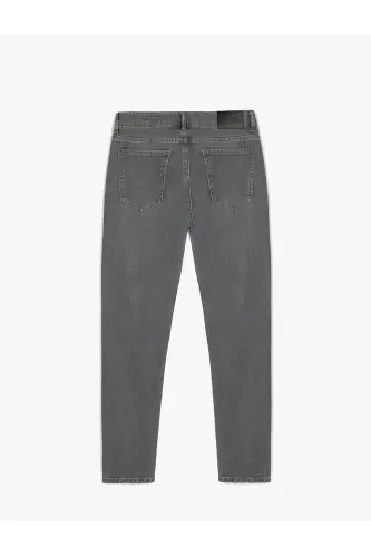 Paxtali Skinny Fit jinsi shim - Michael Jean - 5