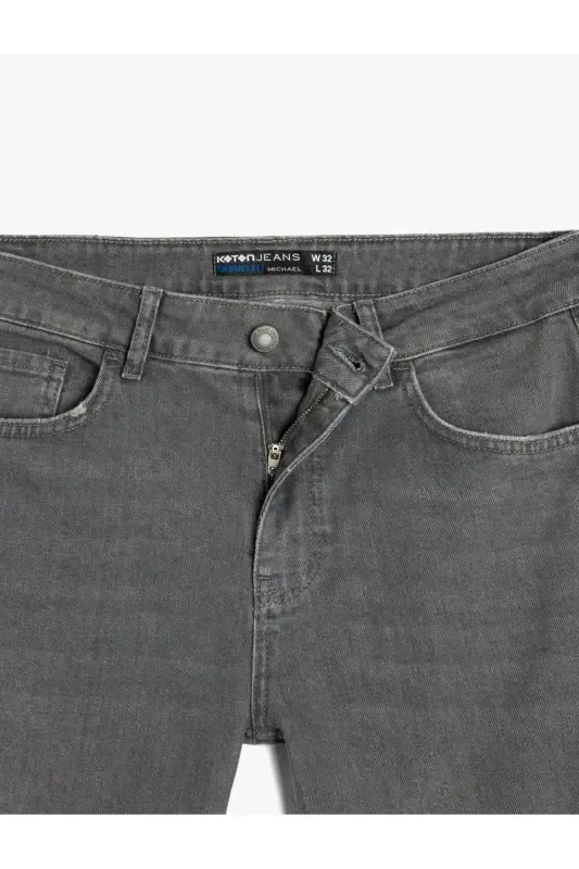 Paxtali Skinny Fit jinsi shim - Michael Jean - 7