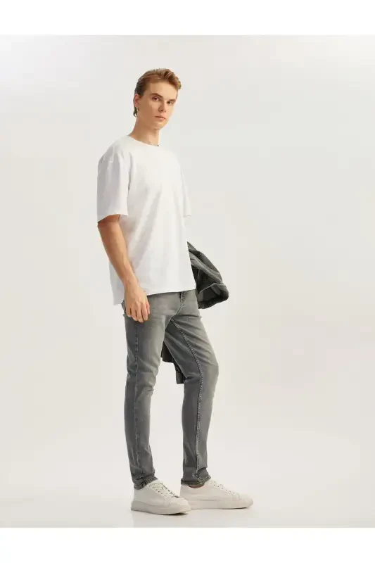 Paxtali Skinny Fit Jinsi Shim - Michael Jean - 2