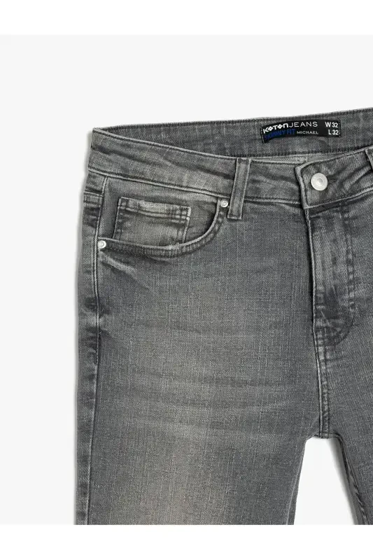 Paxtali Skinny Fit Jinsi Shim - Michael Jean - 6