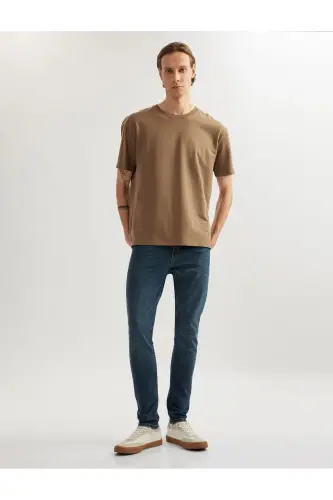 Paxtali Skinny Fit jinsi shim - Michael Jean - 1