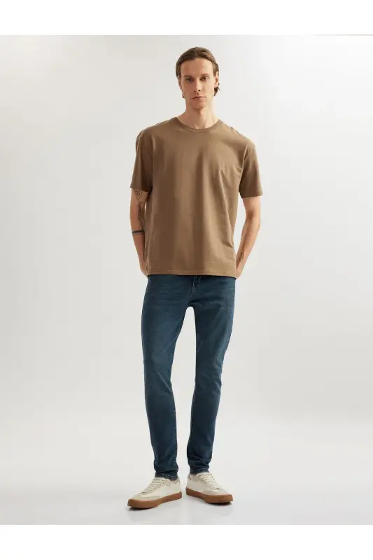 Paxtali Skinny Fit jinsi shim - Michael Jean - 1