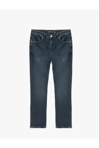 Paxtali Skinny Fit jinsi shim - Michael Jean - 4