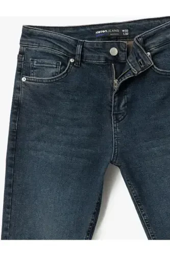 Paxtali Skinny Fit jinsi shim - Michael Jean - 6