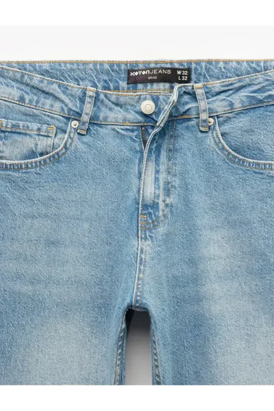 Paxtali Slim Fit jinsi shim - Brad Jean - 5