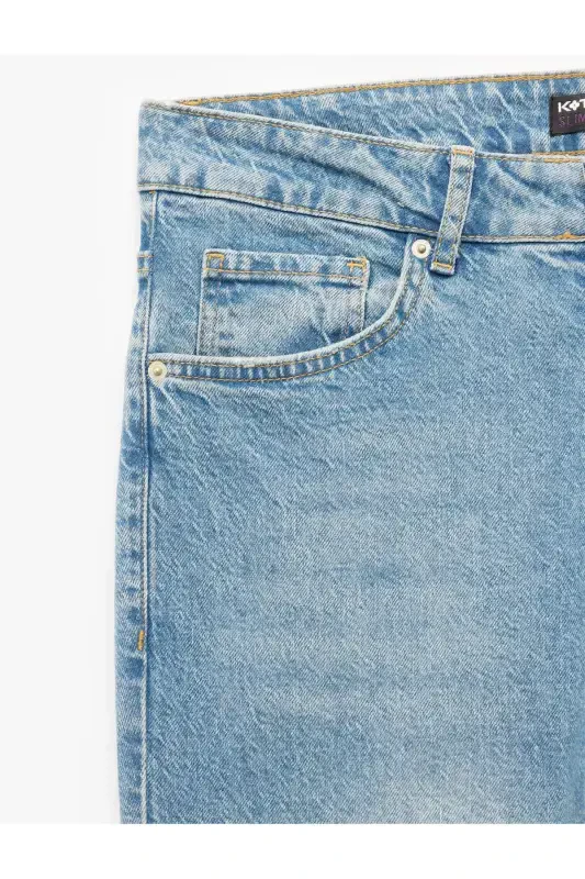 Paxtali Slim Fit jinsi shim - Brad Jean - 7