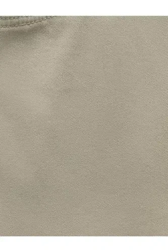 Paxtali Straight Fit Gabardin Shim - Kulrang - 7