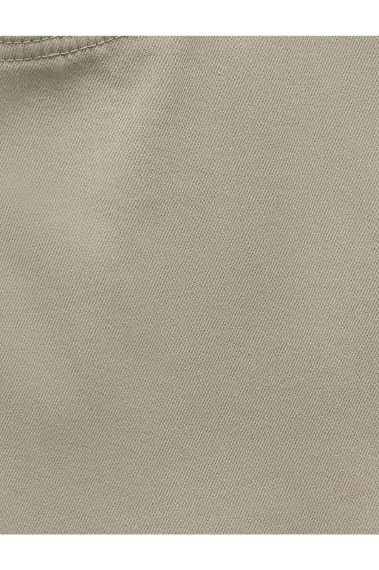 Paxtali Straight Fit Gabardin Shim - Kulrang - 7