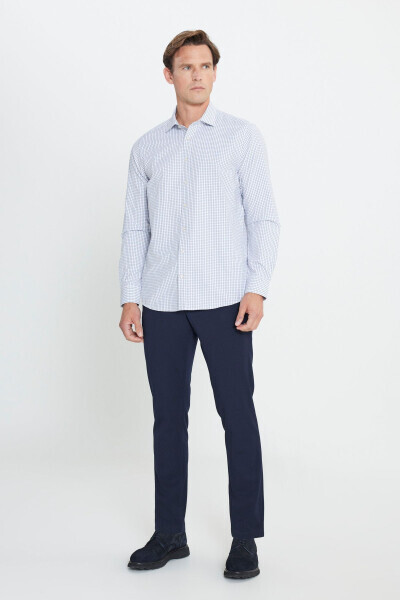 Paxtalik Oxford Slim Fit Tor Yeng Klassik Yoqali Armu - ALTINYILDIZ CLASSICS (1)