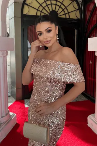 Payet Matoli Qayiq Yoqali Qalam Ko'ylak - MIS - 4