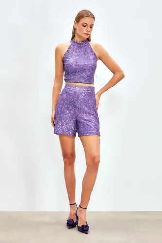 Payetli Short - BINAfsha - SATEEN (1)