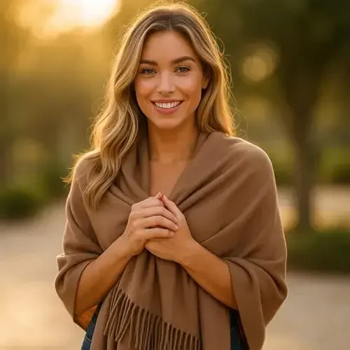 PCIQUTE Ayollar sun'iy Kashmir sharf - Ultra yumshoq, issiq qishki ro'mol, klassik katakli naqshli ideal Rojdestvo sovg'asi - 6