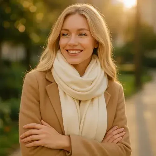 PCIQUTE Ayollar uchun sun'iy CasModazoneere katakli sharf - Ultra yumshoq, iliq qishki ro'mol, Rojdestvo sovg'asi uchun klassik katakli naqsh bilan - 6