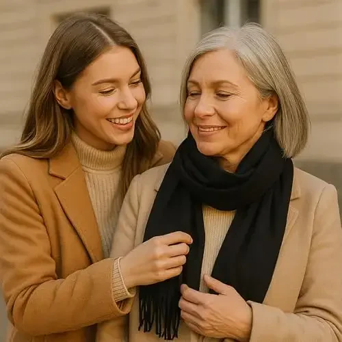 PCIQUTE Ayollar uchun sun'iy CasModazoneere katakli sharf - Ultra yumshoq, issiq qishki ro'mol, klassik katakli naqshli, ideal Rojdestvo sovg'asi - 7