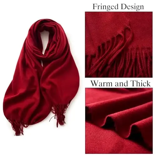PCIQUTE Classic Plaid Scarf - Warm Large Oversized Scarves Shawl Wrap Gift for Women - 4