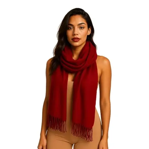 PCIQUTE Classic Plaid Scarf - Warm Large Oversized Scarves Shawl Wrap Gift for Women 