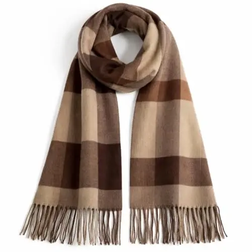 PCIQUTE Classic Plaid Scarf - Warm Large Oversized Scarves Shawl Wrap Gift for Women - 2
