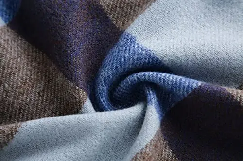 PCIQUTE Women's Long Plaid Blanket Scarf Chunky Oversized Winter Fall Warm Big Tartan Scarves Wrap Shawl Ladies Gifts - 6