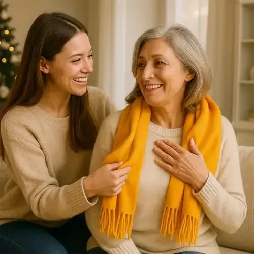 PCIQUTE Women's Long Plaid Blanket Scarf Chunky Oversized Winter Fall Warm Big Tartan Scarves Wrap Shawl Ladies Gifts - 7