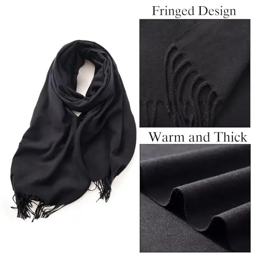 PCIQUTE Women's Long Plaid Blanket Scarf Chunky Oversized Winter Fall Warm Big Tartan Scarves Wrap Shawl Ladies Gifts - 4