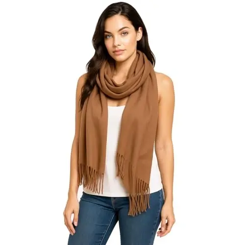 PCIQUTE Women's Long Plaid Blanket Scarf Chunky Oversized Winter Fall Warm Big Tartan Scarves Wrap Shawl Ladies Gifts - 1