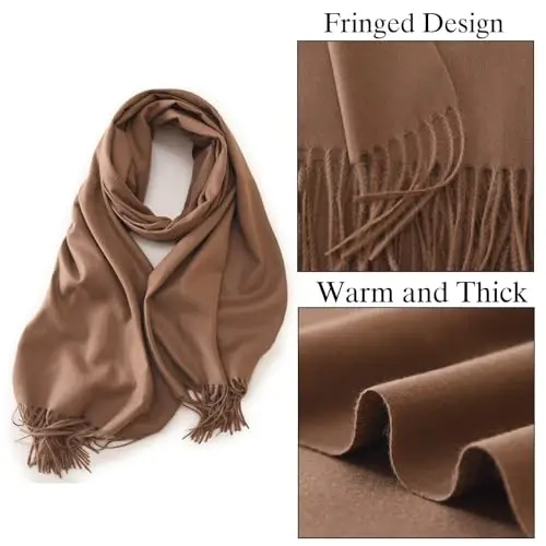 PCIQUTE Women's Long Plaid Blanket Scarf Chunky Oversized Winter Fall Warm Big Tartan Scarves Wrap Shawl Ladies Gifts - 4