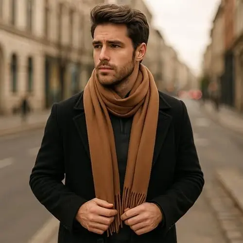 PCIQUTE Women's Long Plaid Blanket Scarf Chunky Oversized Winter Fall Warm Big Tartan Scarves Wrap Shawl Ladies Gifts - 5