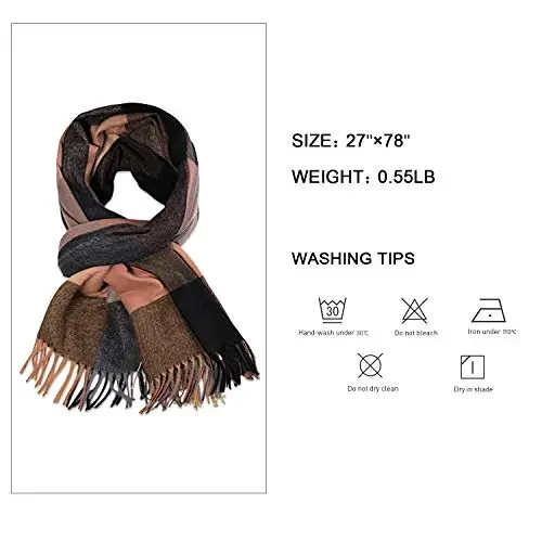PCIQUTE Classic Plaid Scarf - Warm Large Oversized Scarves Shawl Wrap Gift for Women - PCIQUTE (1)