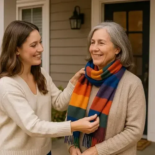 PCIQUTE Women's Faux CasModazoneere Plaid Scarf - Ultra Soft, Warm Winter Wrap with Classic Checkered for Ideal Christmas Gift - 6