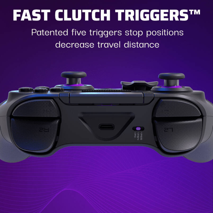 PDP Victrix Pro BFG Wireless Controller for PS4/PS5/PC, Sony 3D Audio, Modular Back Buttons/Clutch Triggers/Joystick - 4