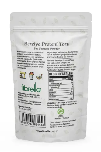 Pea Protein Powder 100gr // High Protein Content // 85% Protein - FIBRELLE (1)