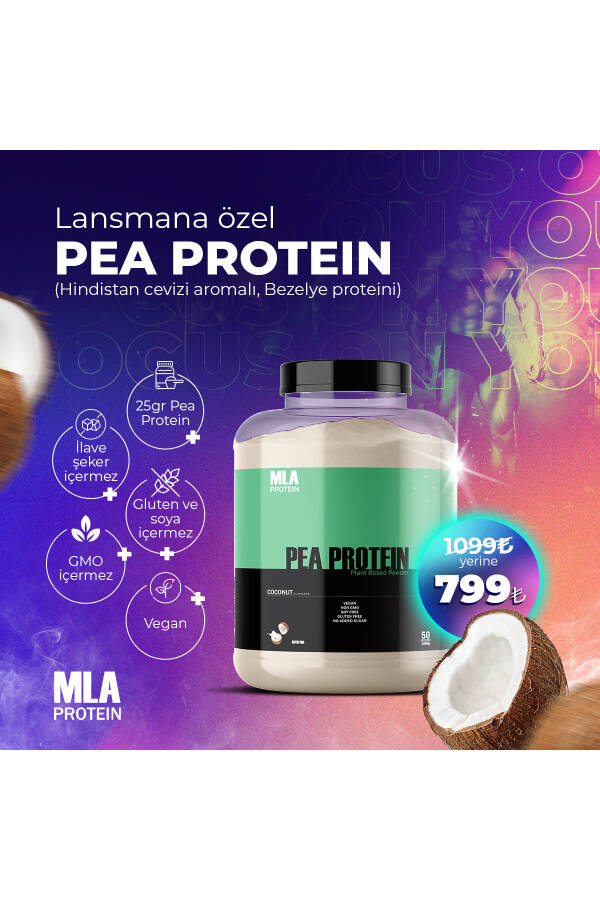 Pea Protein - Vegan Pea Protein 1500g Coconut Flavored - 5