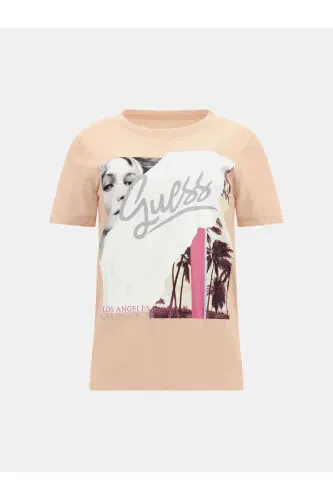 Peach Crew Neck Women's T-Shirt W4GI17I3Z14-G6J4 - 6