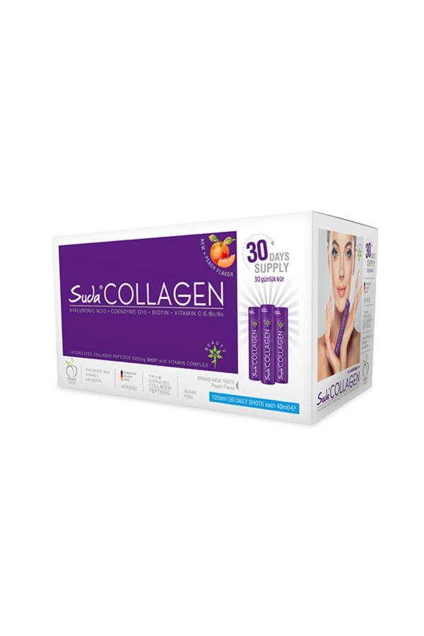 Peach Flavored Collagen Shot 40mlx30 Shots - 3