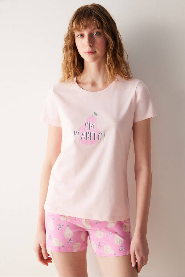 Pearfect Short Pink Pajama Set - 1